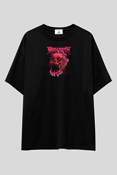 UmbraWear Tricou cu imprimeu Megadeth |   Tricou unisex, 100% bumbac, negru, ...