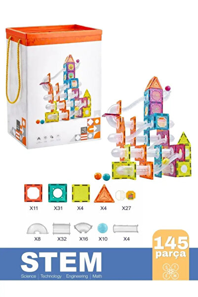 Magnetic Tiles 145 Piece Magnetic Lego - 145 Piece Magnetic Lego