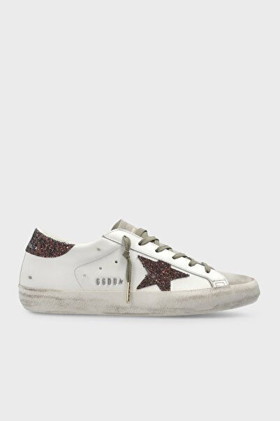 Golden Goose Hakiki Deri Logolu Sneaker Kahve