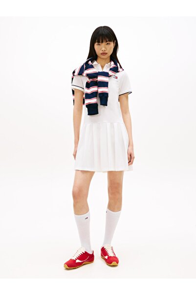 Tommy Hilfiger TJW BADGE PLEAT PIQU, YBL