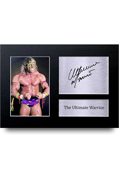 HWC Trading The Ultimate Warrior Gift Signed A4 Printed Autograph WWF WWE Wre...