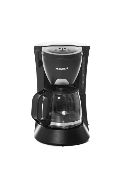 ALBATROS Cafetieră Verona Black, 600W, Carafă de sticlă de 0.6L, Anti-picurar...