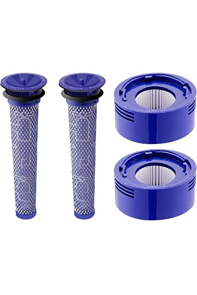 Litago Set filtre pentru aspiratoare Dyson V7 V8 V8+, 4 piese, alb