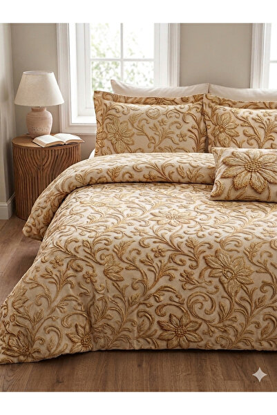 Marlenka Home Tex 100% BUMBAC Set de lenjerie de pat dublă digitală 5D de lux...
