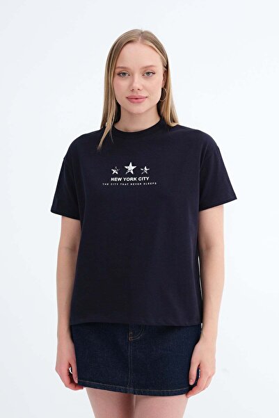 Addax Štampano Debeli T-shirt P10623