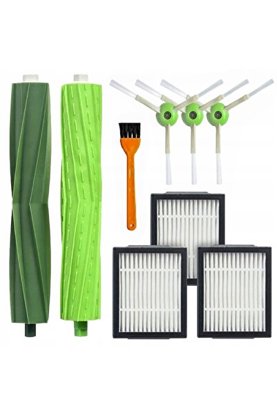 Litago Set accesorii aspirator robot Litago, 9 piese, 2 perii principale, 3 p...