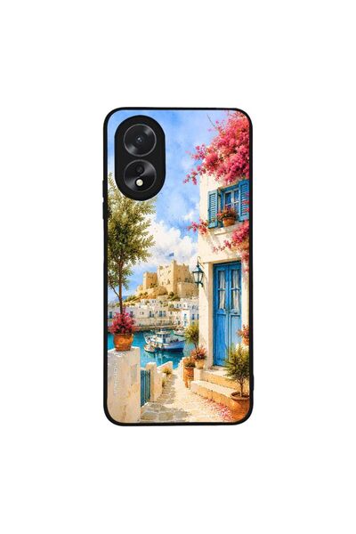 Sonique Θήκη SoniqueGreek Island Muse Series για Oppo A38 Ροδίτικο Λιμάνι