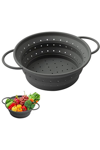 Generic Foldable Colander Strainer,Washing Bowl for Vegetables, Silicone Cola...