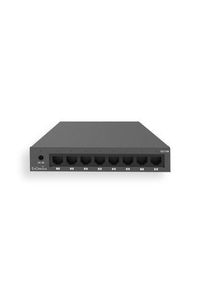 ENGENIUS Switch desktop negestionat cu 8 porturi GbE, standard wireless L1, c...