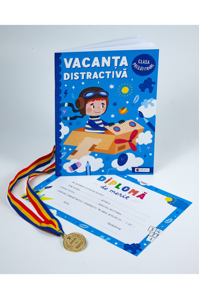 Kreativ Pachet - Caiet de vacanță - Curs de pregătire + Diploma de merit + Me...