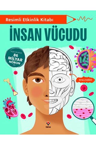 Tübitak Yayınları Illustrated Activity Book - Human Body