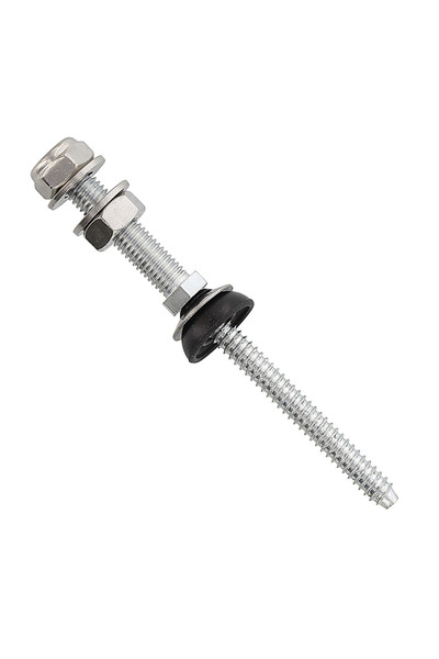 Admira Systems Surub Tip Ancora Hanger Bolt, Filet Dublu, Inox A2, M8 x 150 m...