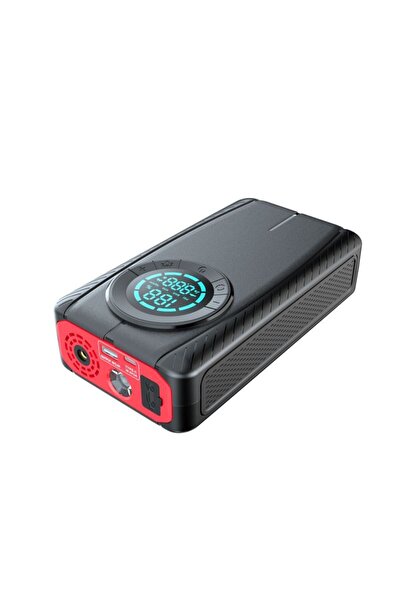 Generica Portable 12V Multi-Function Car Emergency Station – Jump Starter, Po...