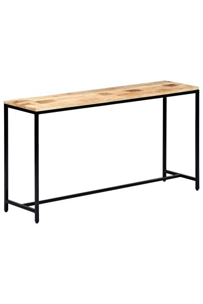 vidaxl Masă consolă, 140 x 35 x 76 cm, lemn masiv de mango nefinisat
