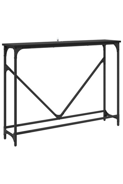 vidaxl Masă de consolă Stejar Negru 102 x 23 x 75 cm Lemn compozit