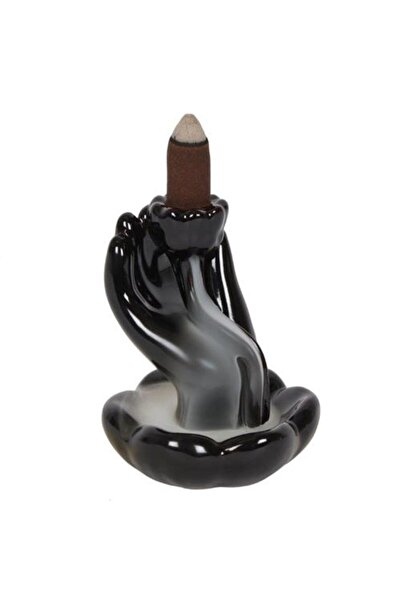 Namaruna Arzător de tămâie cu reflux în formă de mână și floare de lotus.