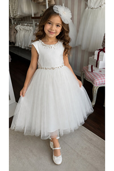 sunshine boutique15 Long lulu beaded events dress-5 years length 88 cm waist ...