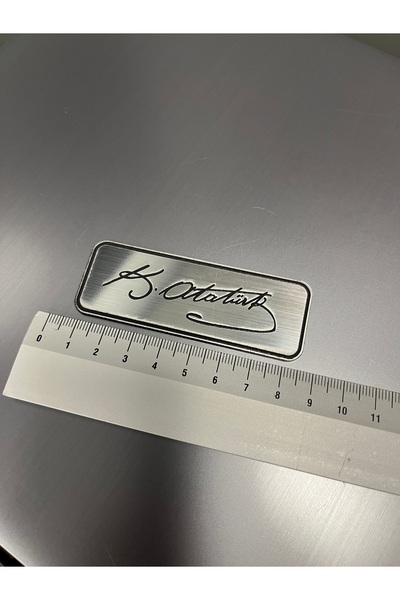 Barcode Works Ataturk Signature Torpido Metal Appearance Emblem