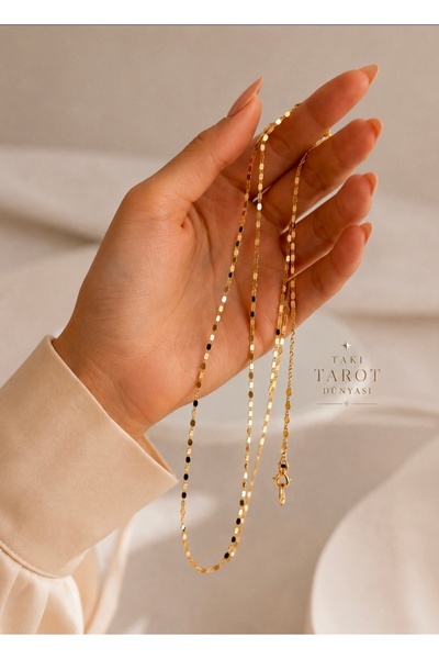 Kokoş 14k Xuping Altın Kaplama İnce Minimal Zincir Kolye/Takı Tarot Dünyası 55cm