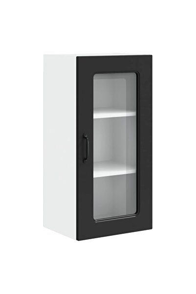 vidaxl Dulap de bucătărie Kalmar Negru 40 x 31 x 80 cm Lemn compozit