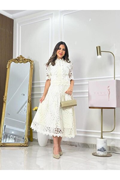 vanus fashion 7164 - فستان سهرة ميدي