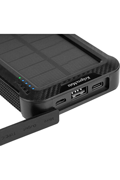 Kruger&Matz Kruger & Matz KM0910 Ηλιακό Power Bank 10000mAh με Θύρα USB-A και...