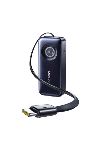 Baseus EnerCore CR11 20000mAh 67W Power Bank USB-C cu cablu încorporat