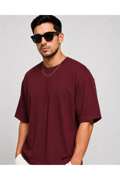 Moda Minimo Unisex Oversize T-Shirt Men's Adult T-Shirt Basic T-Shirt Crew Ne...