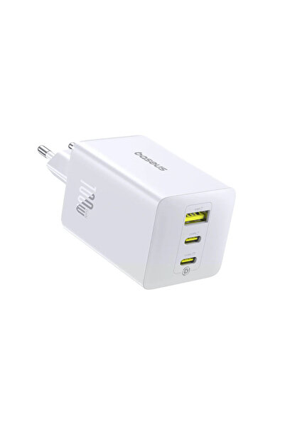 Baseus EnerFill FE11 Încărcător USB-C 100W GaN6 2xUSB-C 1xUSB-A, Alb