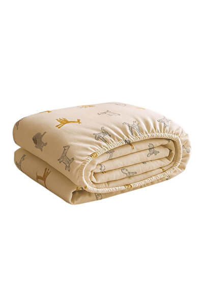 Bonfino Combed Crib Sheet, Animals Theme, 145 GSM Cotton Single Jersey, Soft ...
