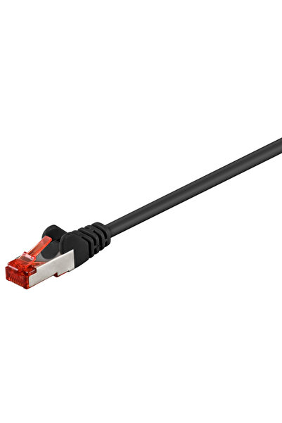 goobay καλώδιο δικτύου 95478, CAT 6 S/FTP (PiMF), CCA, 1m, μαύρο