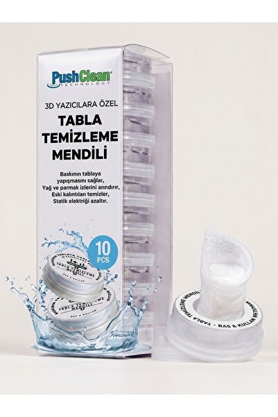 PushClean 3D Printer Plate Cleaning Wipes - Printing Adhesive & Oil Purifier ...