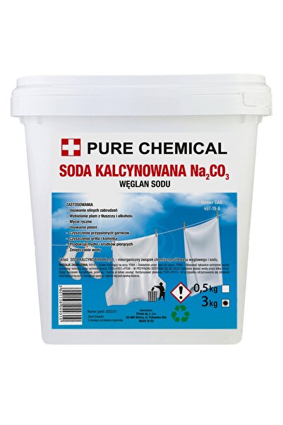 CHOSA Soda Calcinata Pulbere, Pure Chemical, 3Kg, Ecologica Biodegradabila, F...