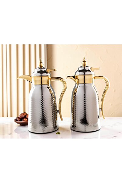 sahal aloula New Texture Tea and Coffee Set Thermos for Keeping Hot for 12 Ho...