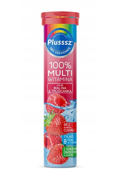 Polski Lek Plusssz 100% Multivitamine Zmeură și Căpșuni 20 Tablete