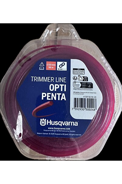 Husqvarna MİSİNA 3MM 56MT 5 KÖŞE BORDO OPTİ PENTA