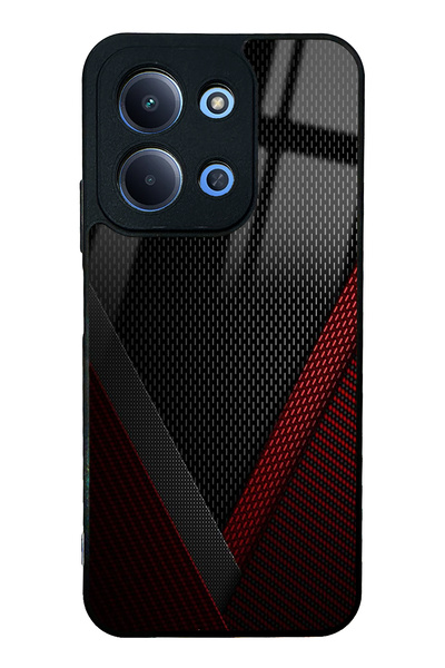 Spoyi حافظة هاتف Xiaomi Redmi 15C بتصميم Red Tracer لامعة