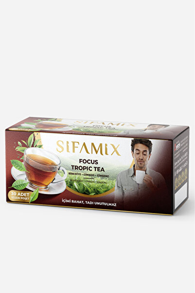 Şifamix Mango Aromalı Tropik Odak Çayı 30'lu Süzen Poşet Karışık Bitki Çayı