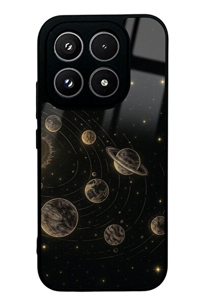Spoyi Xiaomi 17 Golden Orrery Tasarımlı Glossy Telefon Kılıfı