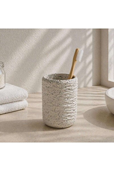 PAN HOME Tuscany Polyresin Tumbler 7x7x11cm - Beige