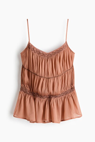 H&M Boncuklu ve Askılı Üst