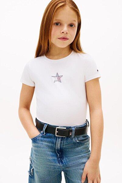 Tommy Hilfiger Girl's T-Shirt Kg0Kg09097