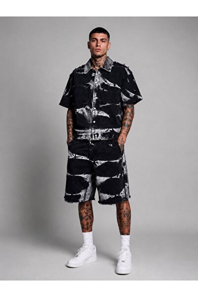 Urban Collection Compleu din denim cu rupturi Urbancollection