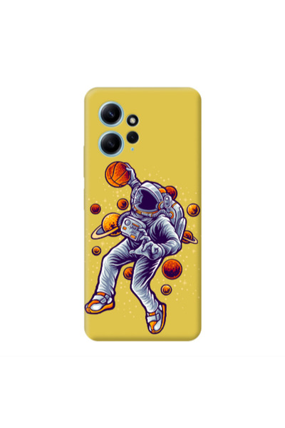 Other Xiaomi Redmi Note 12 4G Space Basketball Yellow Colored Silicone TPU Θήκη