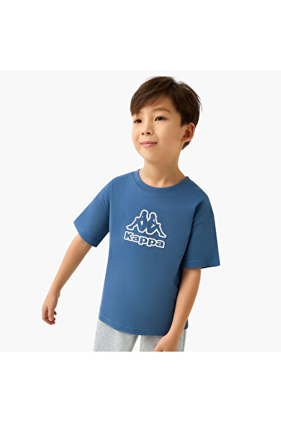 Kappa Crew Neck Short Sleeves T-shirt with Logo Print