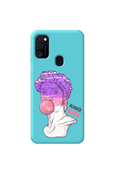 Other Samsung M21 Pin Bubble Turquoise Colored Silicone TPU Θήκη