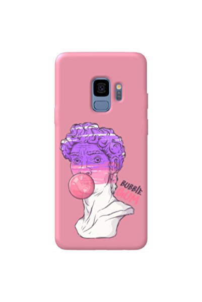Other Samsung S9 Plus Pin Bubble Pink Colored Silicone TPU Θήκη