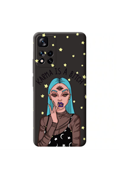 Other Xiaomi Redmi Note 11 Pro 5G Karma is a bitch Black Colored Silicone TPU...