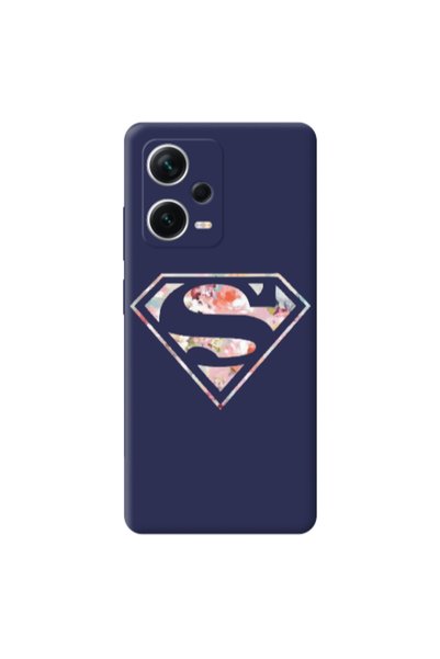 Other Xiaomi Poco X5 Superman logo Dark blue Colored Silicone TPU Θήκη