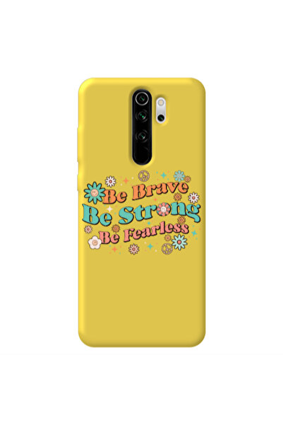 Other Xiaomi Redmi Note 8 Pro Be Brave Yellow Colored Silicone TPU Θήκη